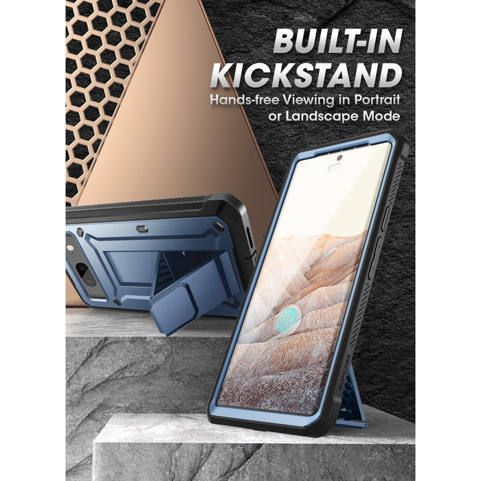 Google Pixel 7 Unicorn Beetle PRO Rugged Holster Case-Metallic Blue