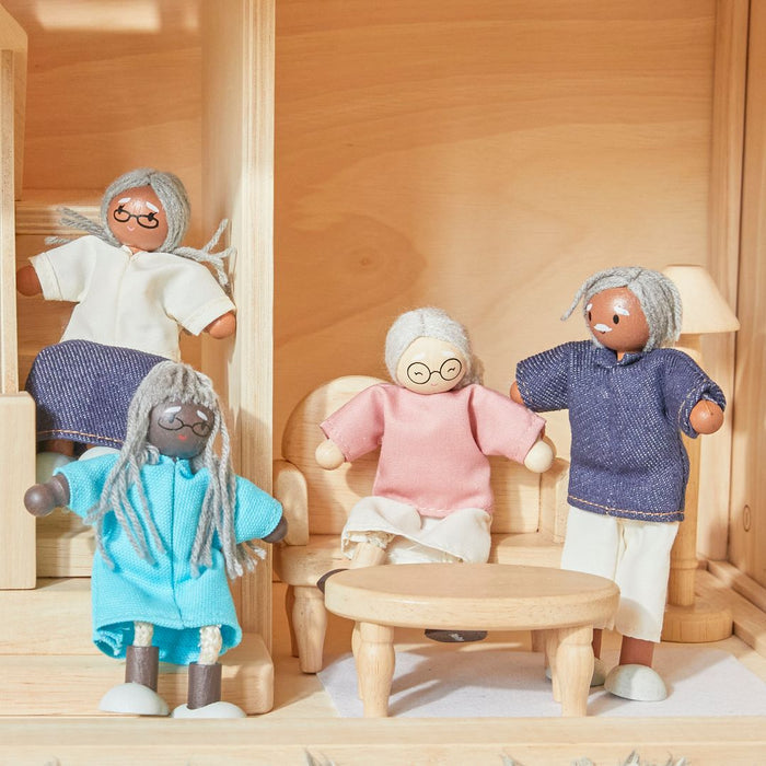 Grandmother Dollhouse Figure - Fair Skin Tone - Babies in Bloom