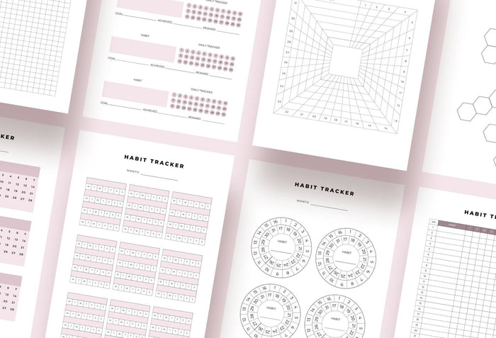 Ladystrategist Habit Trackers Canva Template instagram canva templates social media templates etsy free canva templates