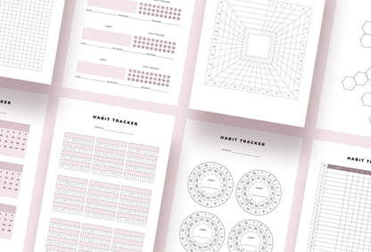 Ladystrategist Habit Trackers Canva Template instagram canva templates social media templates etsy free canva templates