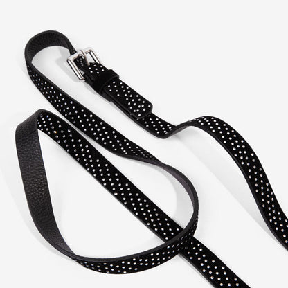 Hailey Rhinestone Strap Only - Black/Silver Fashion Strap Bandolier