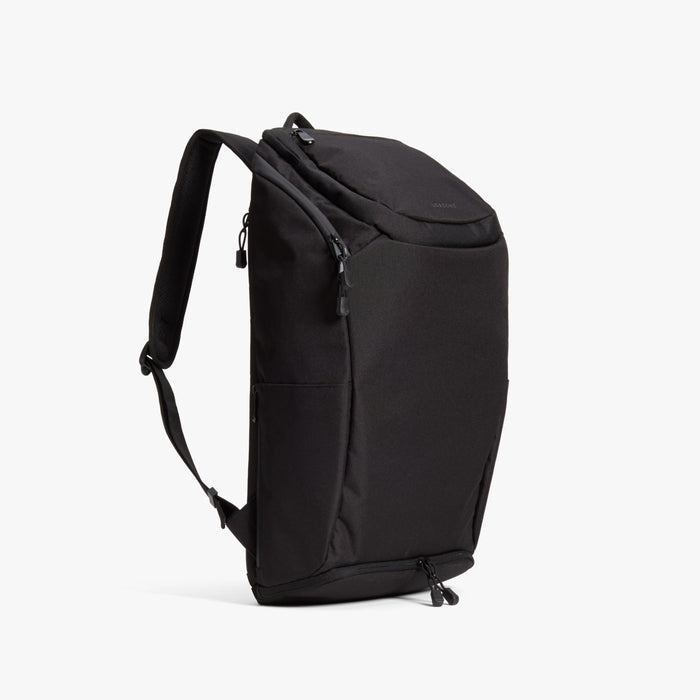 Side - The Hakuba - 600D Recycled Poly - Onyx / Black / Grey Wave - Backpack - Lo & Sons