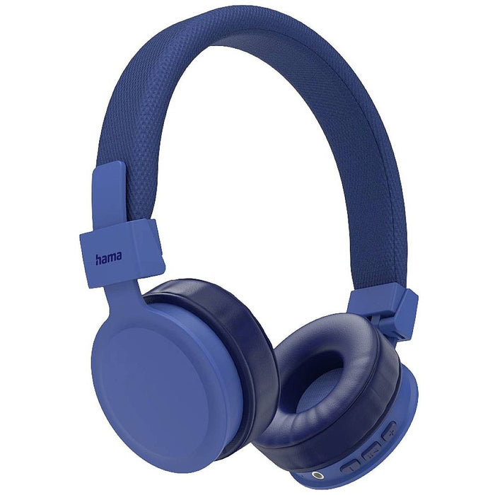 Hama Freedom Lit On-Ear Bluetooth Wireless Stereo Headset - Blue | 471437 from Hama - DID Electrical