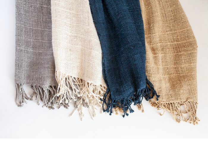 Hand-Woven & Fair Trade Silk Scarfs