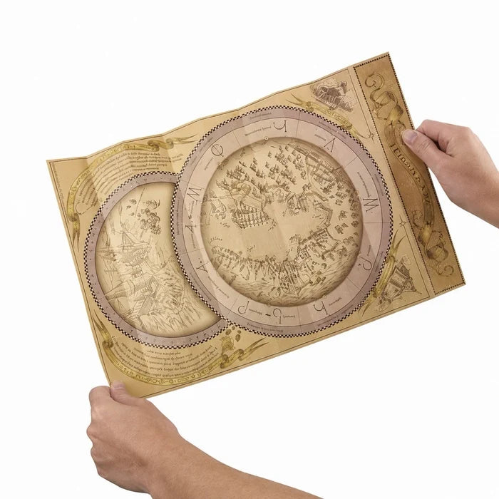 Printed fold-out map supplied with the Redwood wand listing.