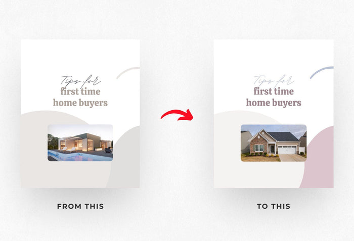 Ladystrategist Hazel Real Estate 6-Page Carousel Canva Template instagram canva templates social media templates etsy free canva templates