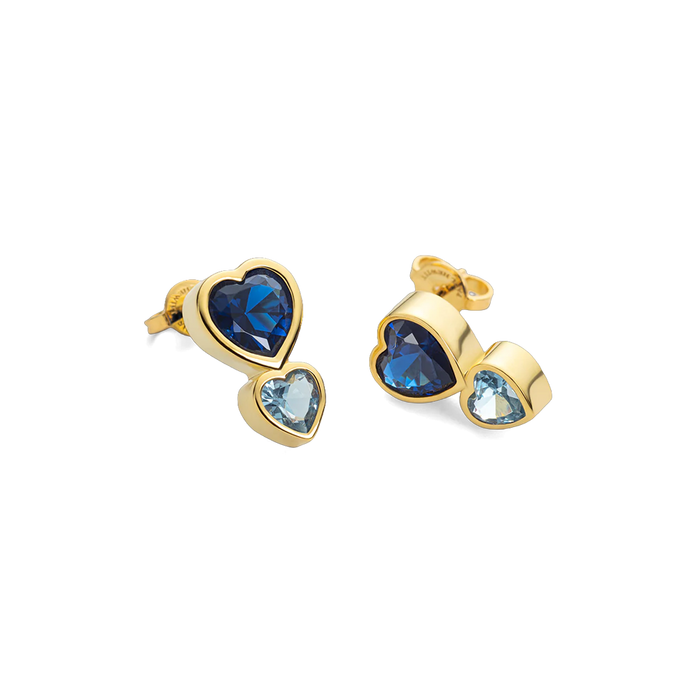 Heart of the Sea Rainbow Ohrring Gold