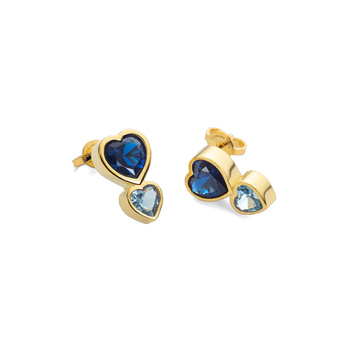 Heart of the Sea Rainbow Ohrring Gold