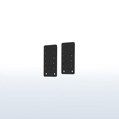 Height adjustment bracket kit for under desk keyboard tray.