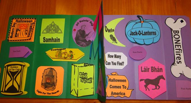 History of Halloween Lapbook - PRINTED