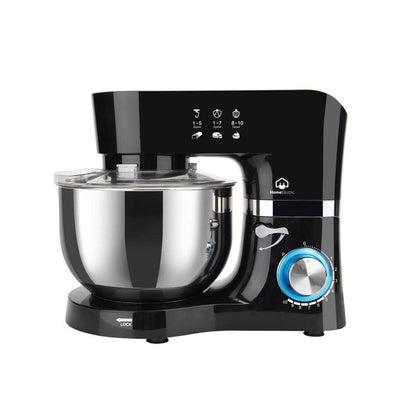 Home Electric Stand Mixer, 6.2Lit & 1.5Lit Jar, 1300Watts, 10Speeds, Black