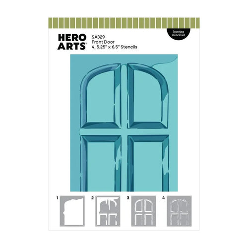 Home for the Holidays Collection - Stencils - Front Door by Hero Arts