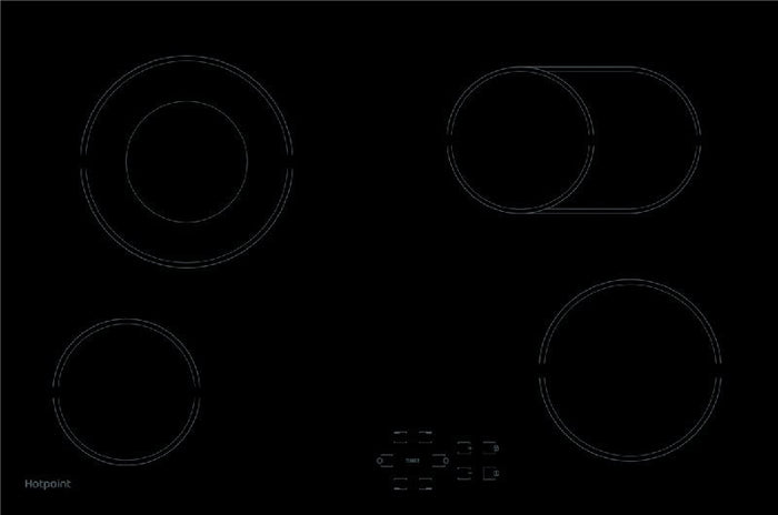 Hotpoint HR724BH 77cm Electric Hob Black