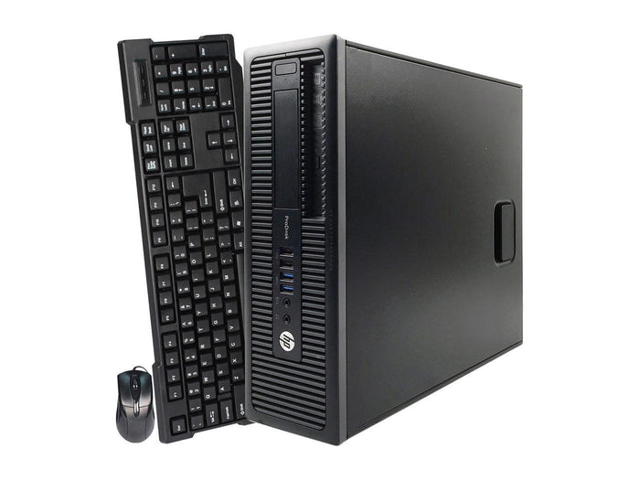 HP ProDesk 600 G1 SFF Computer - 3.40GHz 4th Gen Intel Core i3, DVDRW, Windows 10 Pro - Keyboard/Mouse - Coretek Computers
