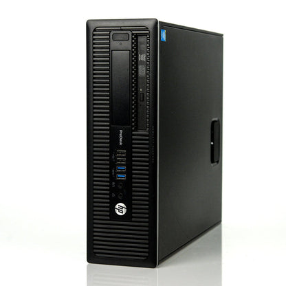 HP ProDesk 600 G1 SFF Computer - 3.40GHz 4th Gen Intel Core i3, DVDRW, Windows 10 Pro - Keyboard/Mouse - Coretek Computers