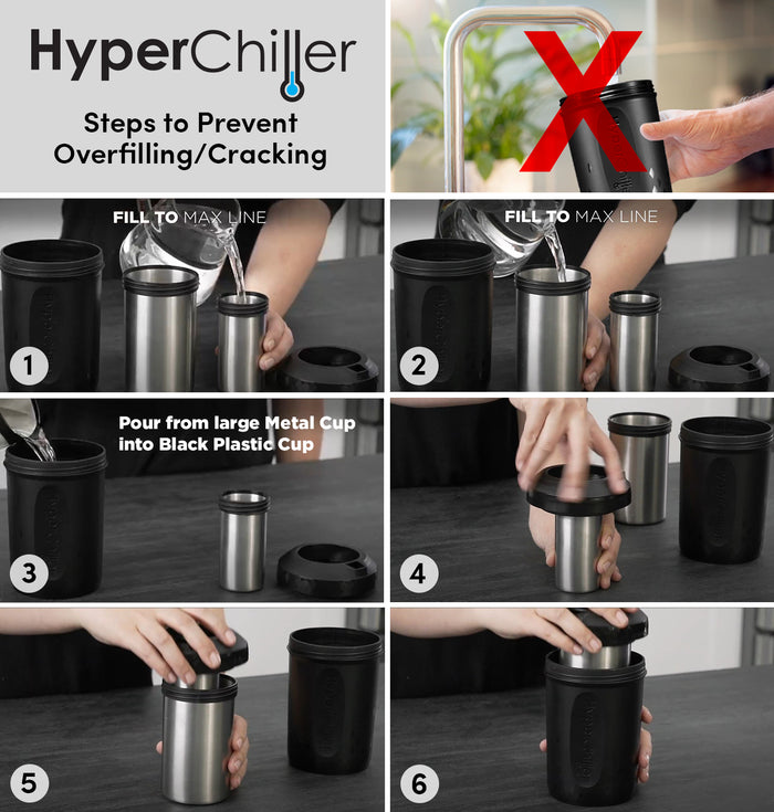 Hyperchiller Instant Coffee/Beverage Cooler, Black