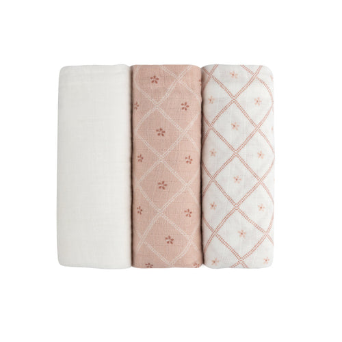 Hypoallergenic Pink Burp Cloth set