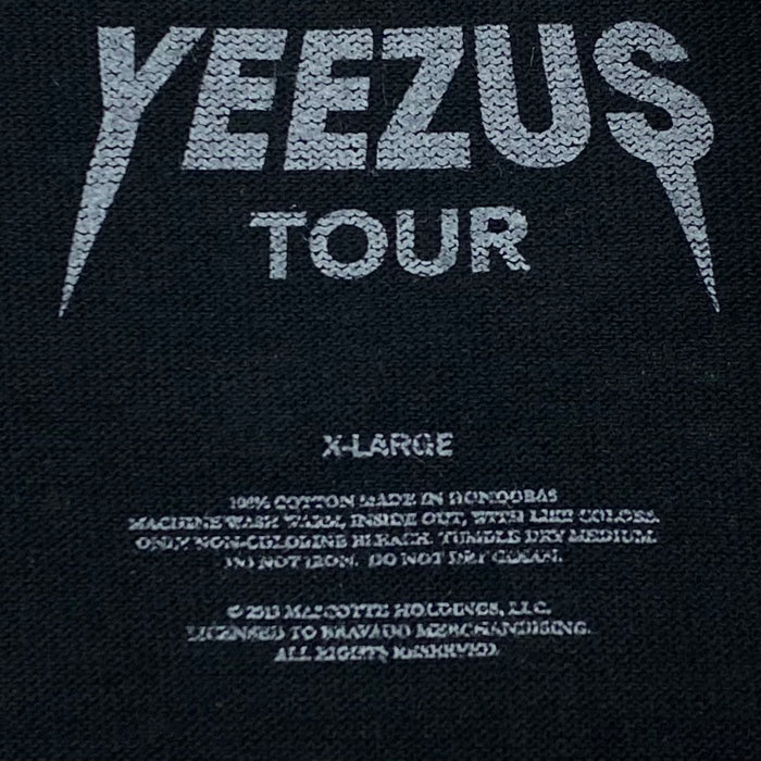 Yeezus Tour 2014 Bonnaroo Baseball Tee In Black/White