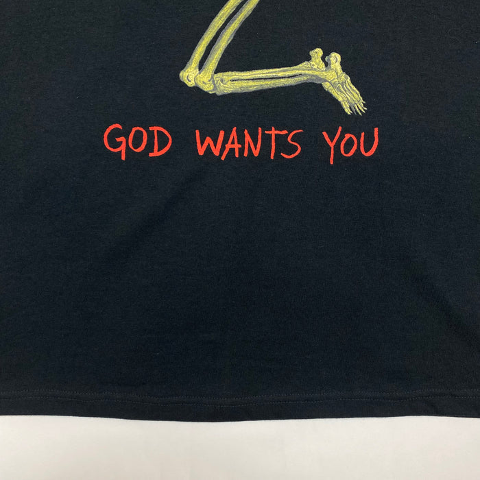 Yeezus Tour 2014 Bonnaroo Baseball Tee In Black/White