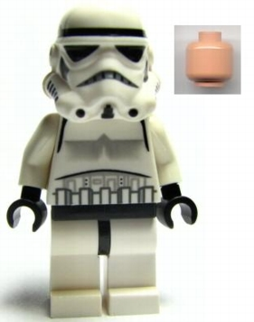 Imperial Stormtrooper - Light Nougat Head, Dotted Mouth Helmet