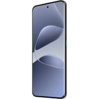 Smartphone with a reflective screen on a white background