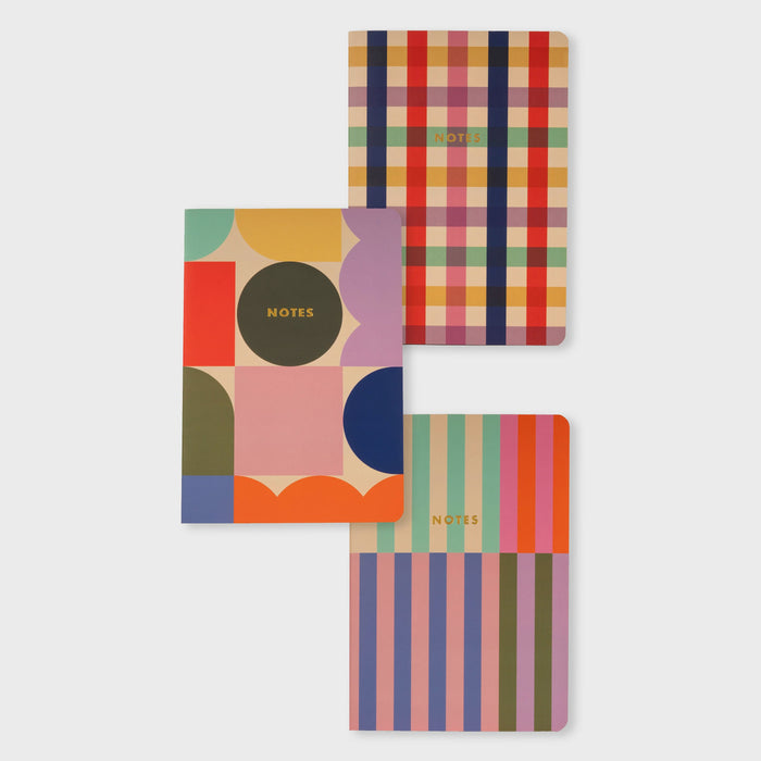 Inkerie Set Of 3 A5 Notebooks