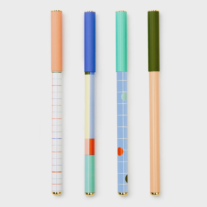 Inkerie Set Of 4 Ballpoint Pens
