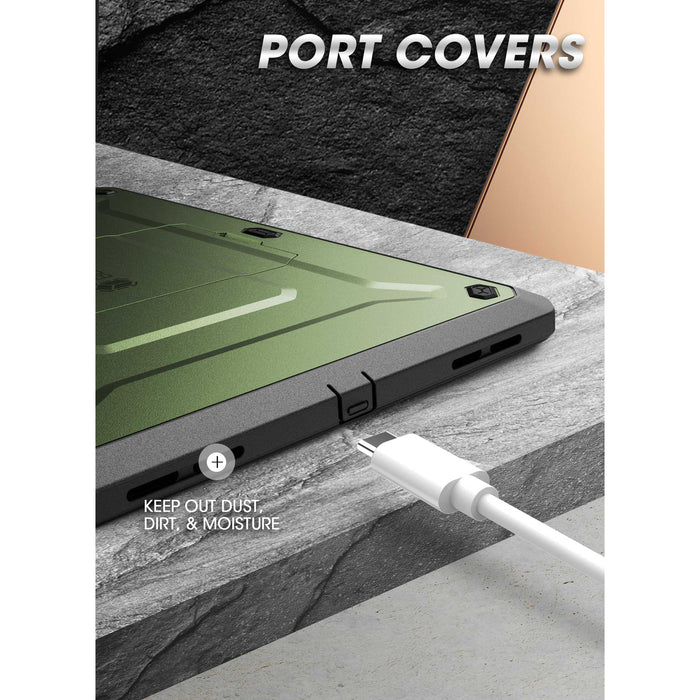 iPad 10.9" 2022 Unicorn Beetle PRO Rugged Kickstand Case-Dark Green