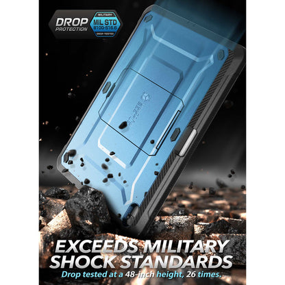 iPad 10.9" 2022 Unicorn Beetle PRO Rugged Kickstand Case-Metallic Blue