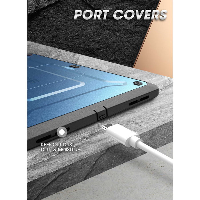 iPad 10.9" 2022 Unicorn Beetle PRO Rugged Kickstand Case-Metallic Blue