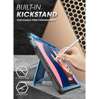 iPad 10.9" 2022 Unicorn Beetle PRO Rugged Kickstand Case-Metallic Blue