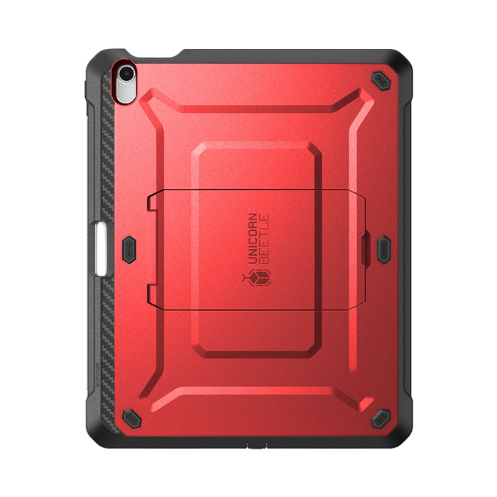 iPad 10.9" 2022 Unicorn Beetle PRO Rugged Kickstand Case-Metallic Red