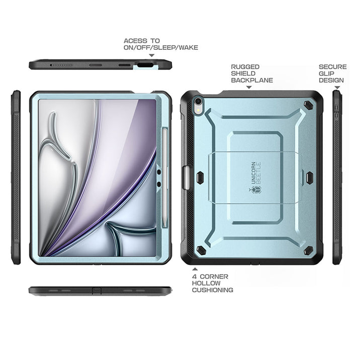 iPad Air 13 Inch (2024) Unicorn Beetle Pro Rugged Case(open box)-Arctic Blue