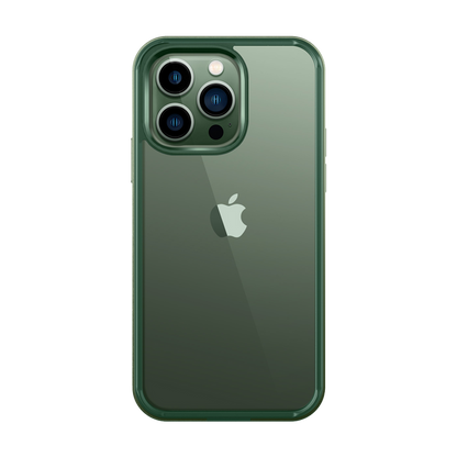 iPhone 13 Pro Max 6.7 inch Unicorn Beetle Edge Clear Bumper Case-Dark Green