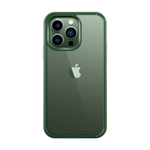iPhone 13 Pro Max 6.7 inch Unicorn Beetle Edge Clear Bumper Case-Dark Green