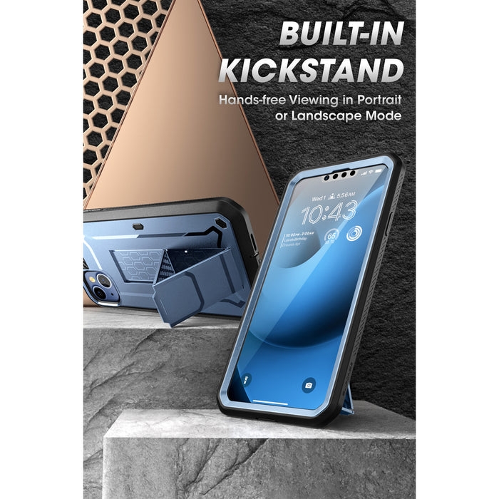 iPhone 14 6.1 inch Unicorn Beetle PRO Rugged Case-Metallic Blue