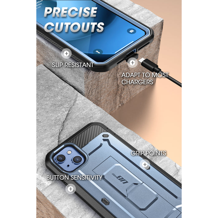 iPhone 14 6.1 inch Unicorn Beetle PRO Rugged Case-Metallic Blue