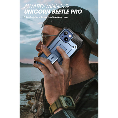 iPhone 14 6.1 inch Unicorn Beetle PRO Rugged Case-Metallic Blue