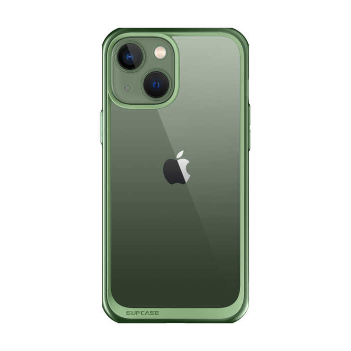 iPhone 14 6.1 inch Unicorn Beetle Style Slim Clear Case-Green