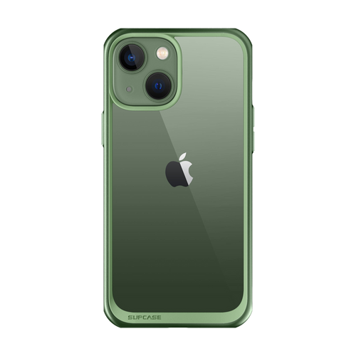 iPhone 14 6.1 inch Unicorn Beetle Style Slim Clear Case-Green