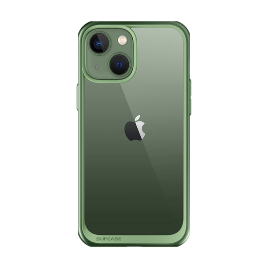 iPhone 14 6.1 inch Unicorn Beetle Style Slim Clear Case-Green