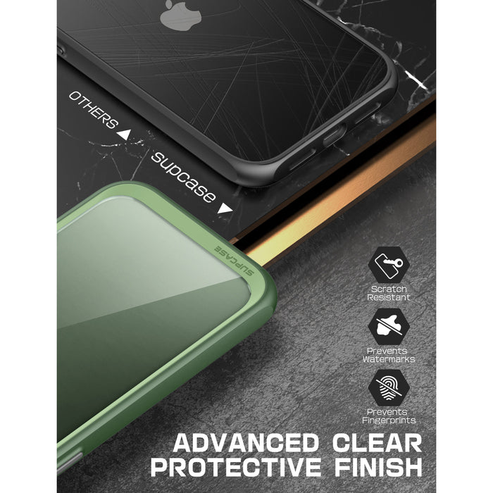 iPhone 14 6.1 inch Unicorn Beetle Style Slim Clear Case-Green