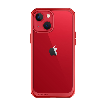 iPhone 14 6.1 inch Unicorn Beetle Style Slim Clear Case-Red