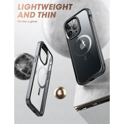 iPhone 14 Pro 6.1 inch Unicorn Beetle EDGE MAG with Screen Protector Clear Case-Black
