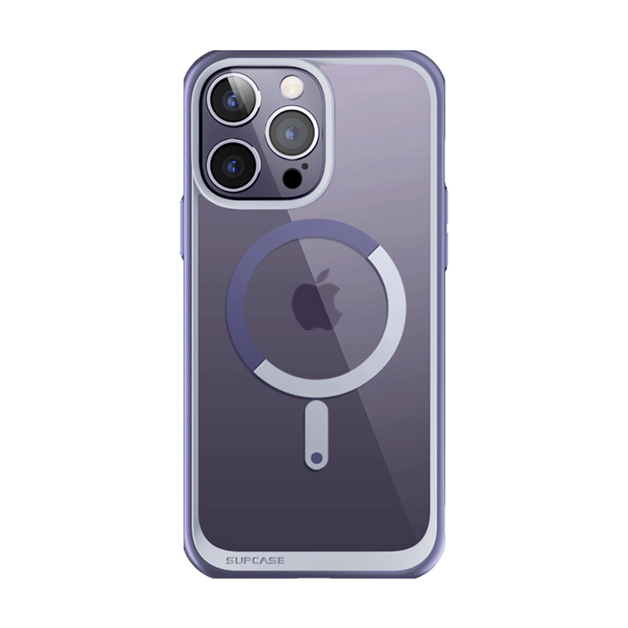iPhone 14 Pro 6.1 inch Unicorn Beetle MAG Slim Clear MagSafe Case-Deep Purple