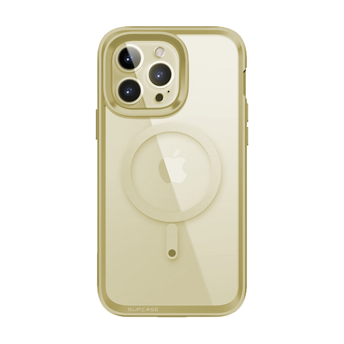 iPhone 14 Pro Max 6.7 inch Unicorn Beetle EDGE MAG with Screen Protector Clear Case-Gold