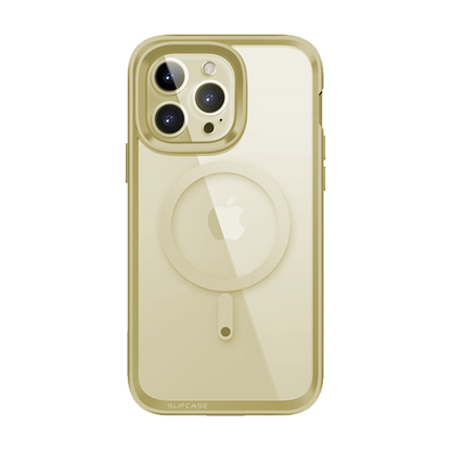 iPhone 14 Pro Max 6.7 inch Unicorn Beetle EDGE MAG with Screen Protector Clear Case-Gold