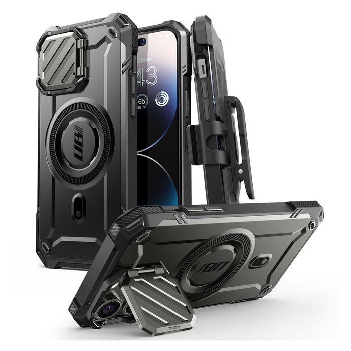 iPhone 14 Pro Max 6.7 inch Unicorn Beetle MAG XT MagSafe Holster Case-Black