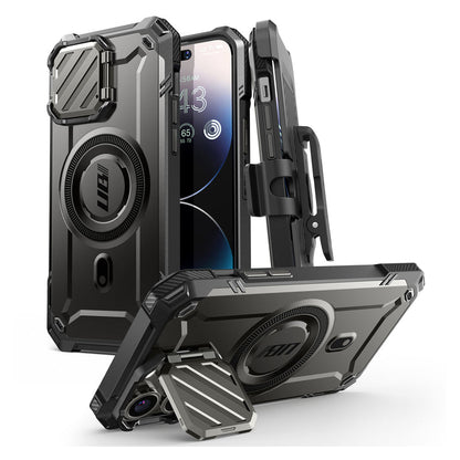 iPhone 14 Pro Max 6.7 inch Unicorn Beetle MAG XT MagSafe Holster Case-Black