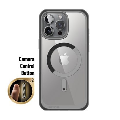 iPhone 16 Pro 6.3 inch Unicorn Beetle MAG Slim Clear MagSafe Camera Control Button Case(open box)-Gray